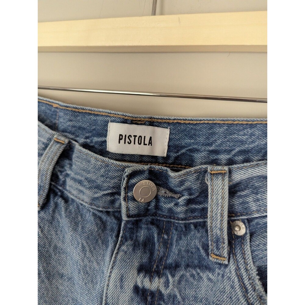 Pistola Keaton High Rise Slim Straight Jeans Pursue Distressed 100% Cotton 29 - Picture 4 of 7